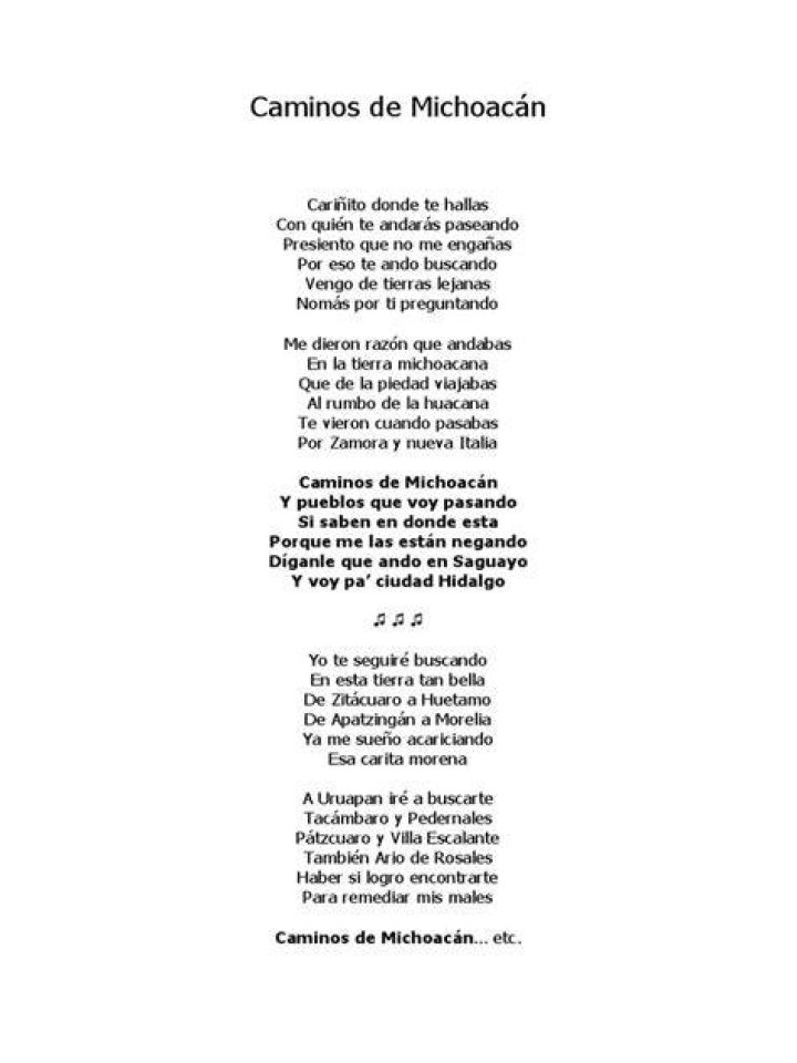 Unraveling the Heartfelt Story of "Caminos de Michoacán Letra"